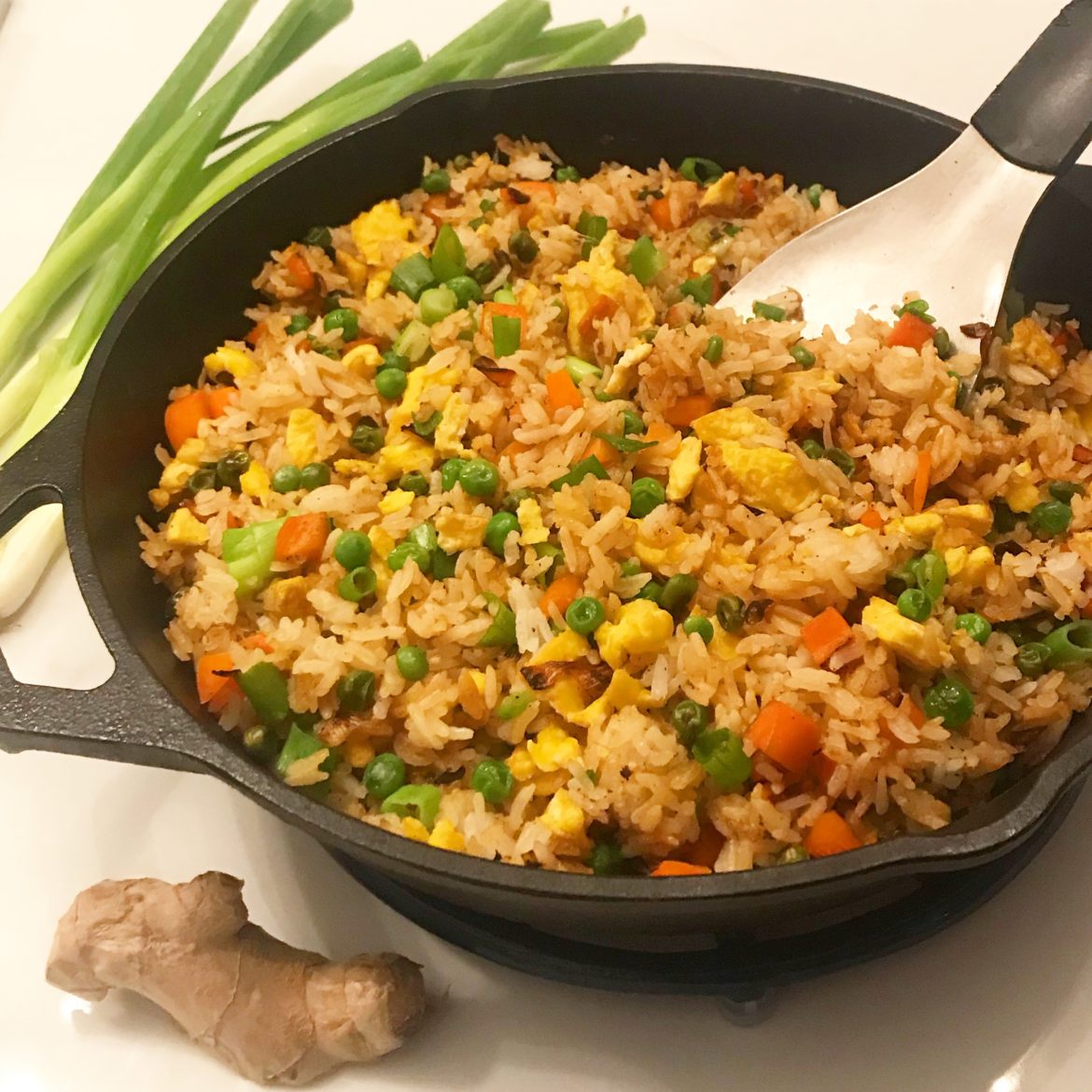 MEATLESS MONDAY EASY GLUTEN FREE VEGGIE FRIED RICE